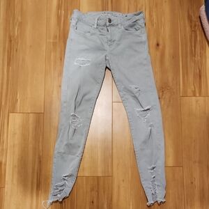 American Eagle Outfitters Gray Skinny Jeans